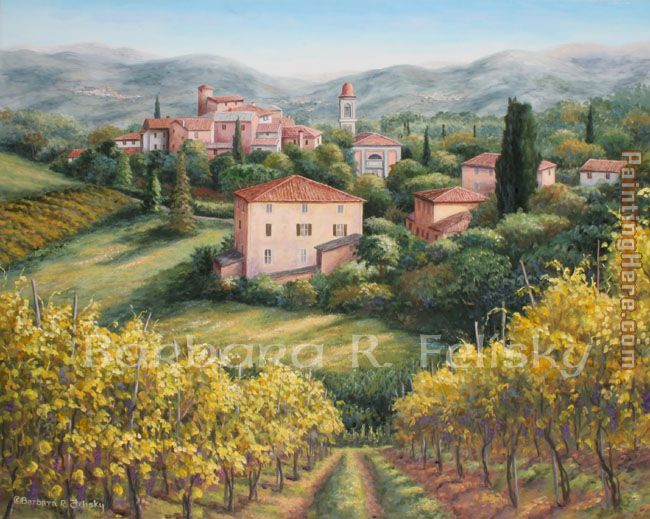 A Vineyard View painting - Barbara Felisky A Vineyard View art painting